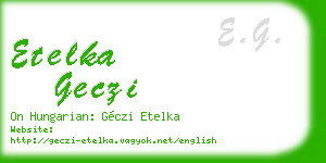 etelka geczi business card